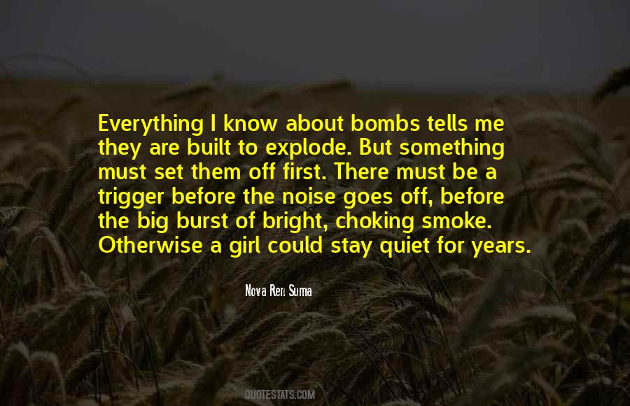 Quotes About Bombs #1087045