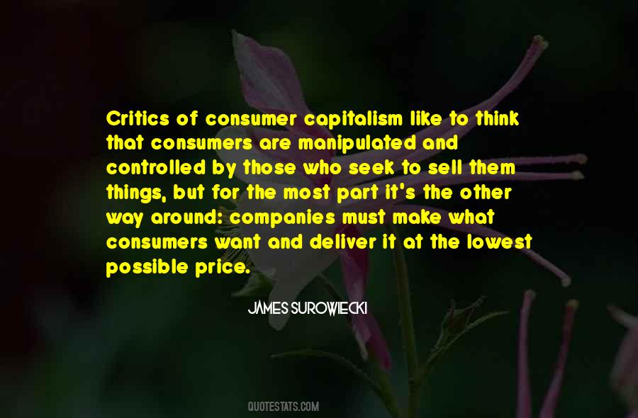 Quotes About Consumers #84411 Quotes About Consumers #84411