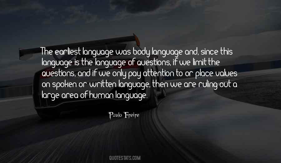 Quotes About Human Language #24553