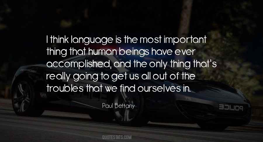 Quotes About Human Language #55767