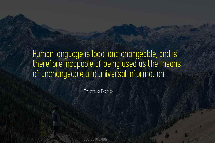 Quotes About Human Language #72992