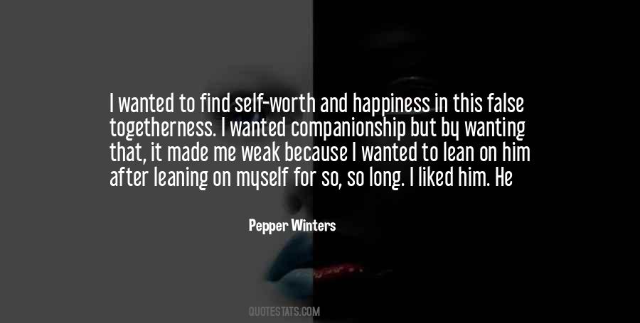 Quotes About Self Worth And Happiness #1011049