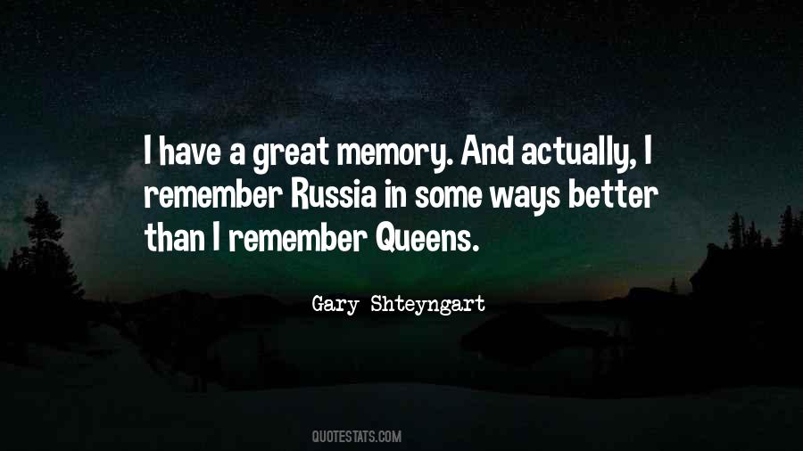 Quotes About Great Memories #869674