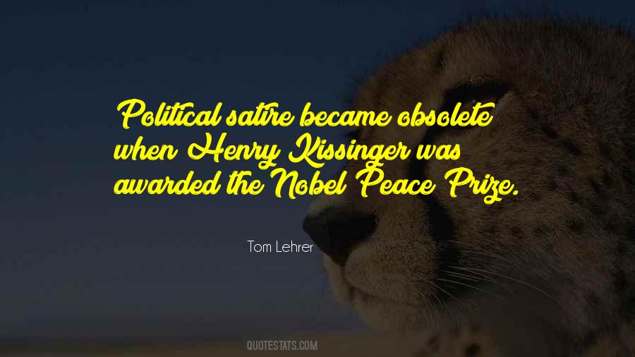 Quotes About The Nobel Peace Prize #954620