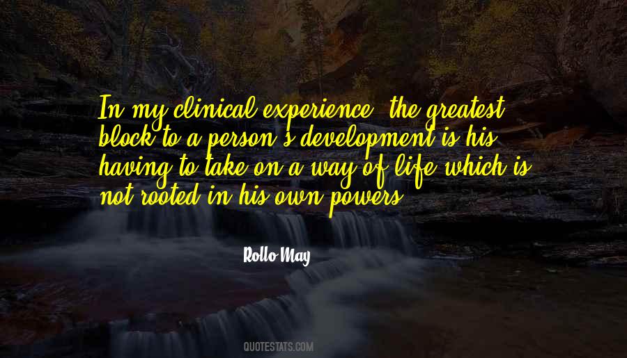 Quotes About Clinical Experience #1404931