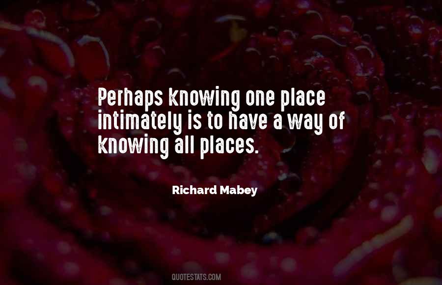 Quotes About Knowing One's Place #604765