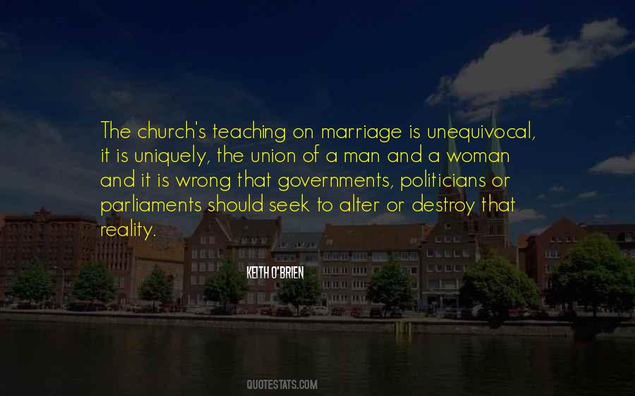 Quotes About The Union Of Marriage #1286036