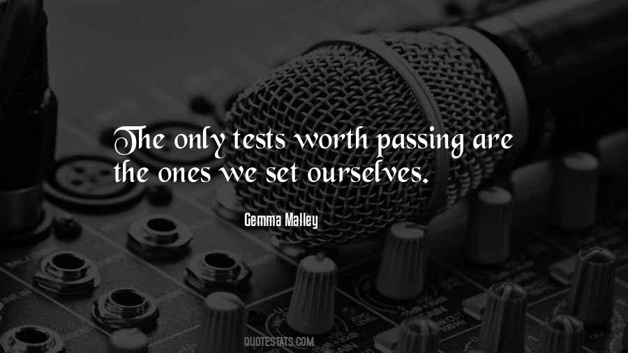 Quotes About Passing Tests #66291