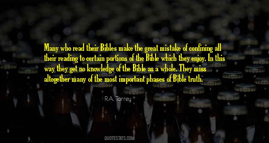 Quotes About Bible Knowledge #582367