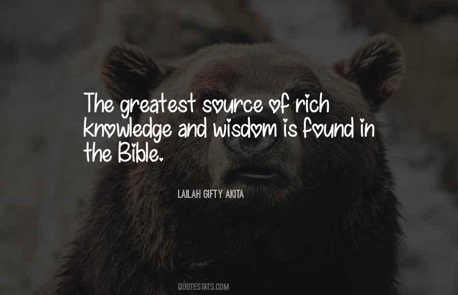 Quotes About Bible Knowledge #6202