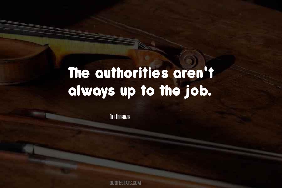 Quotes About Authorities #992027