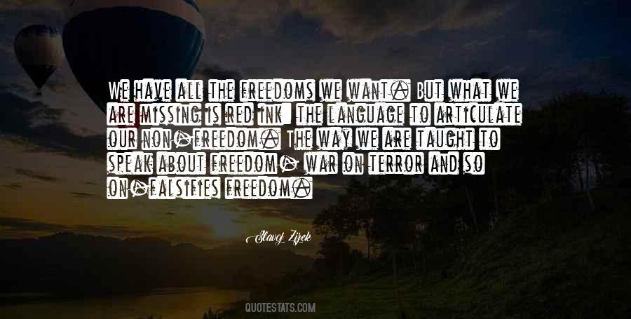 War Freedom Quotes #9924