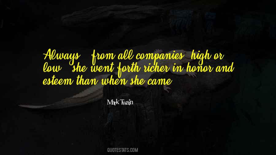 Self Esteem Honor Quotes #1618068