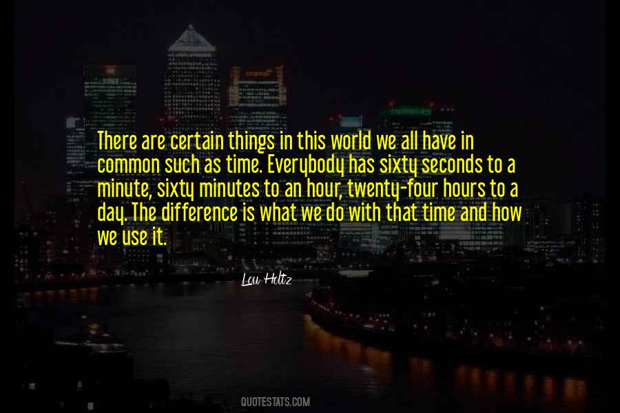Quotes About Time Seconds #183825