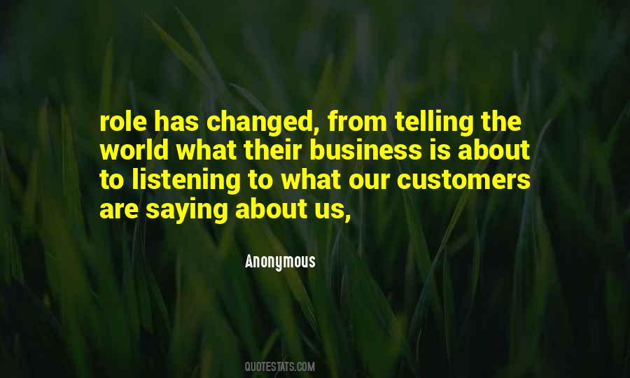 Quotes About Telling Your Business #506810