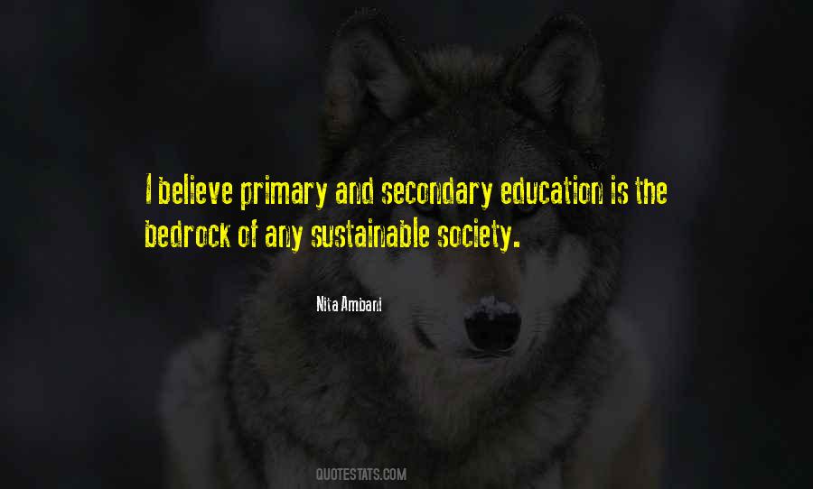 Quotes About Primary Education #1551186