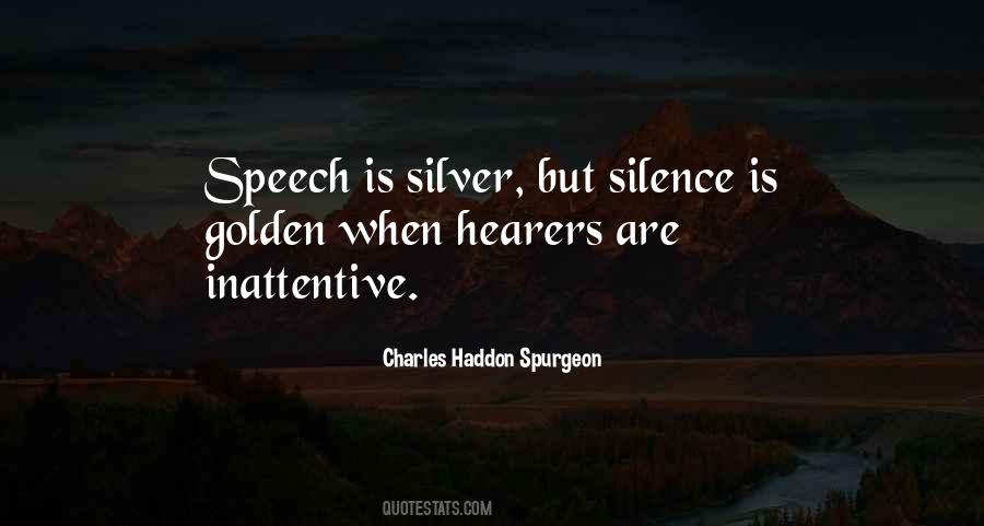 Quotes About Silence Is Golden #1194398