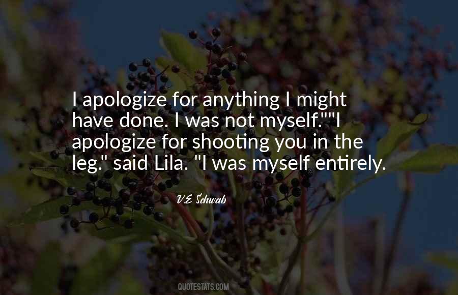 I Apologize Quotes #1033864