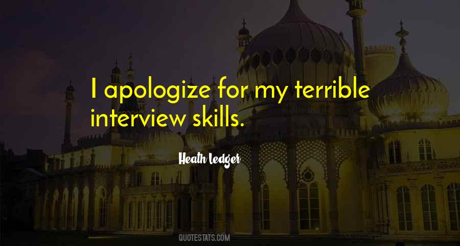 I Apologize Quotes #1550983