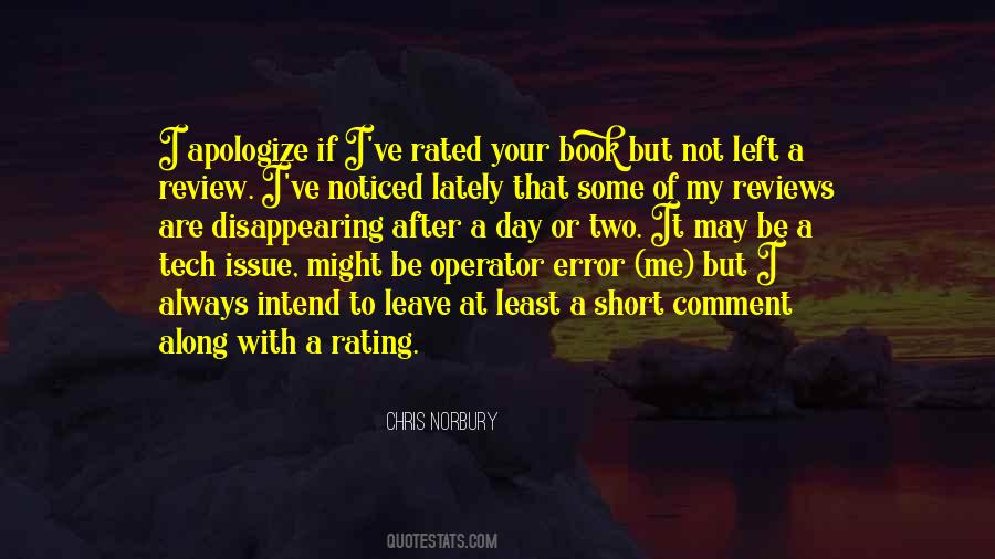 I Apologize Quotes #1754197