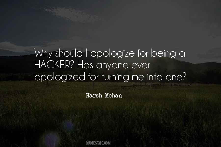 I Apologize Quotes #646244