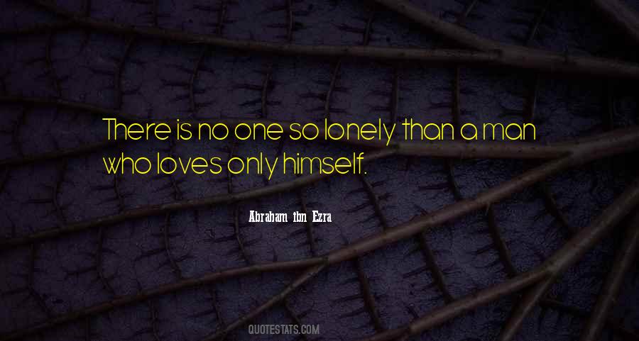 Quotes About Lonely Man #1215661