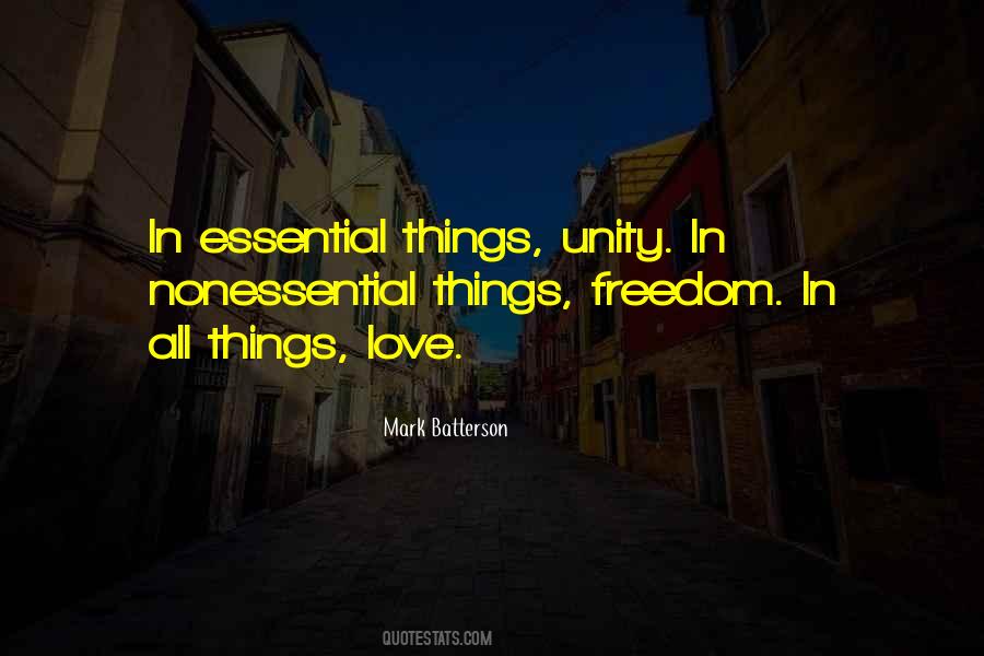 Quotes About Essential Things #1248825