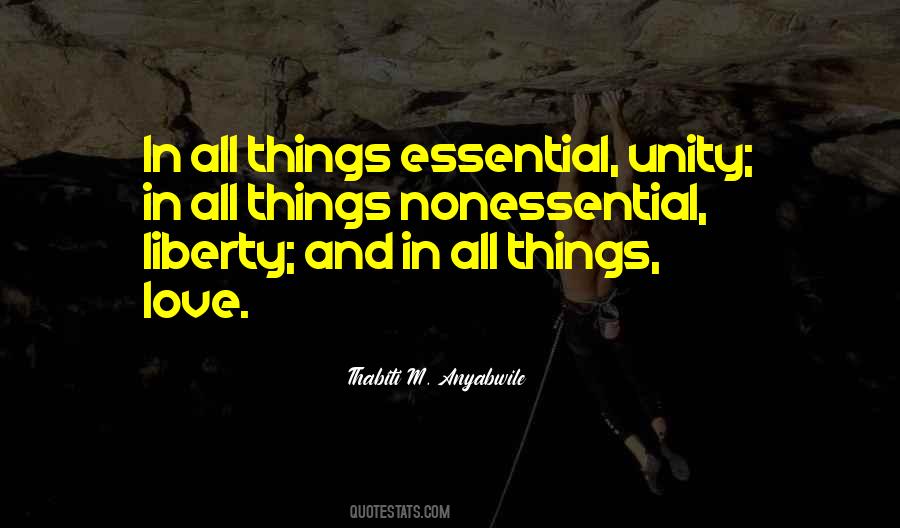 Quotes About Essential Things #426245