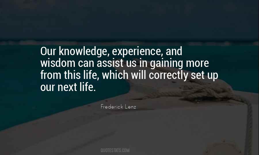 Quotes About Experience And Wisdom #169290