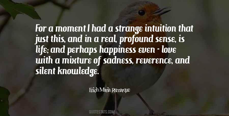 Quotes About Intuition And Love #116551