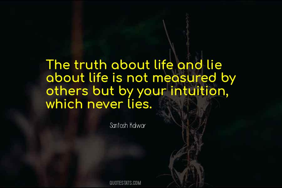 Quotes About Intuition And Love #1204530