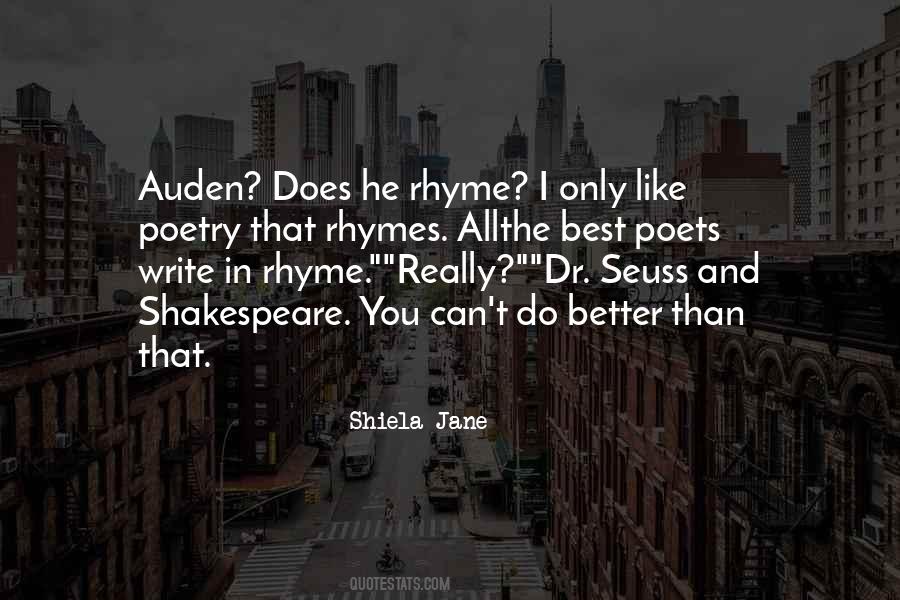 Quotes About Rhyme #1007682