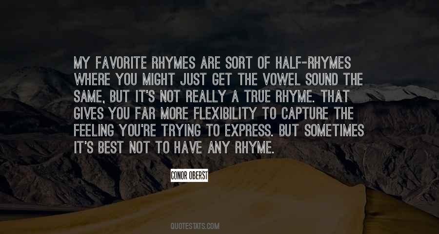 Quotes About Rhyme #1119312