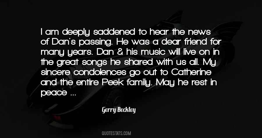 Quotes About My Condolences #1144794