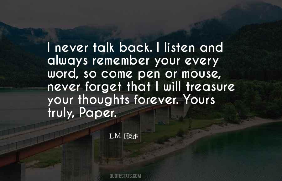 Quotes About Forever Yours #1201634
