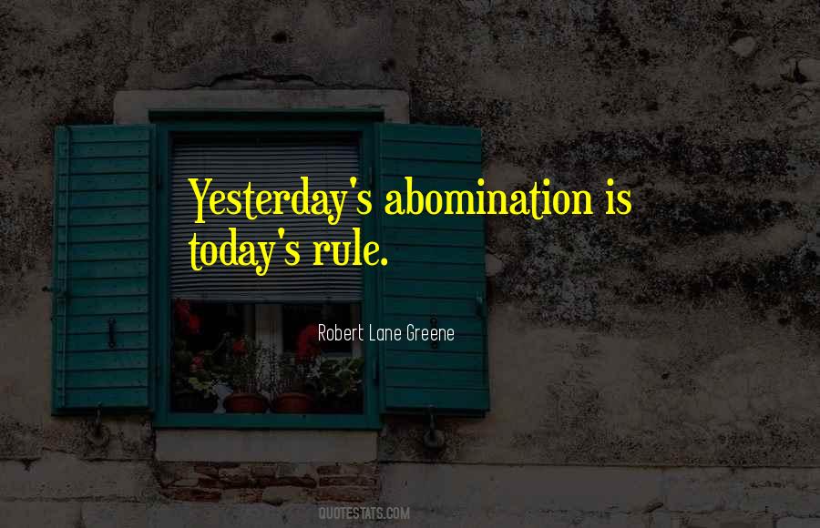 Quotes About Abomination #603316