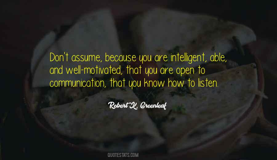 Quotes About Open Communication #1829161