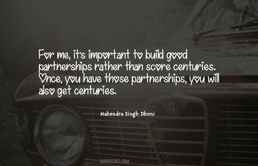 Quotes About Partnerships #1293947