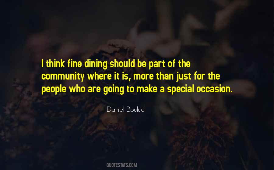 Quotes About Fine Dining #836613