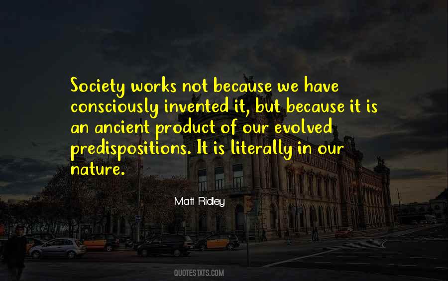 Quotes About Evolution Of Society #1146728