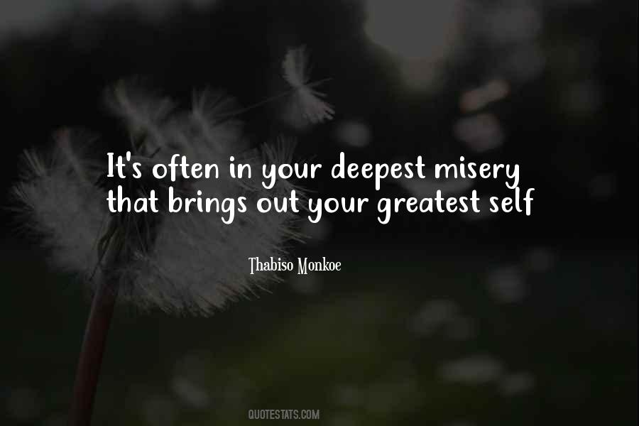 Quotes About Self Misery #1687971