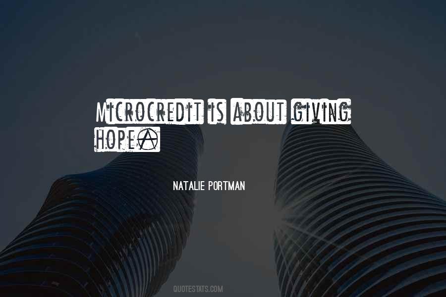 Giving Hope Quotes #1154500