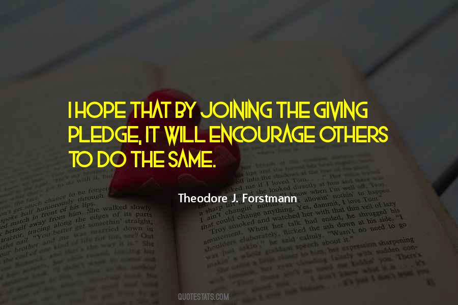 Giving Hope Quotes #18659