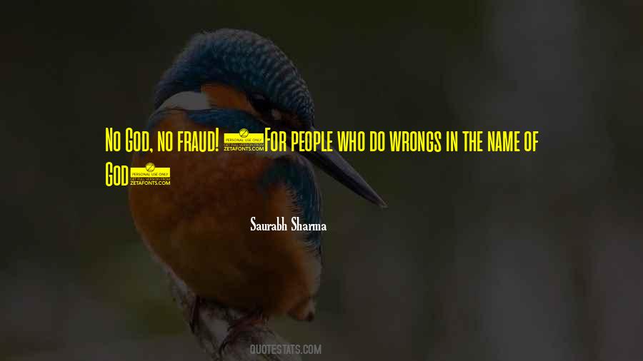 Fraud People Quotes #1629521