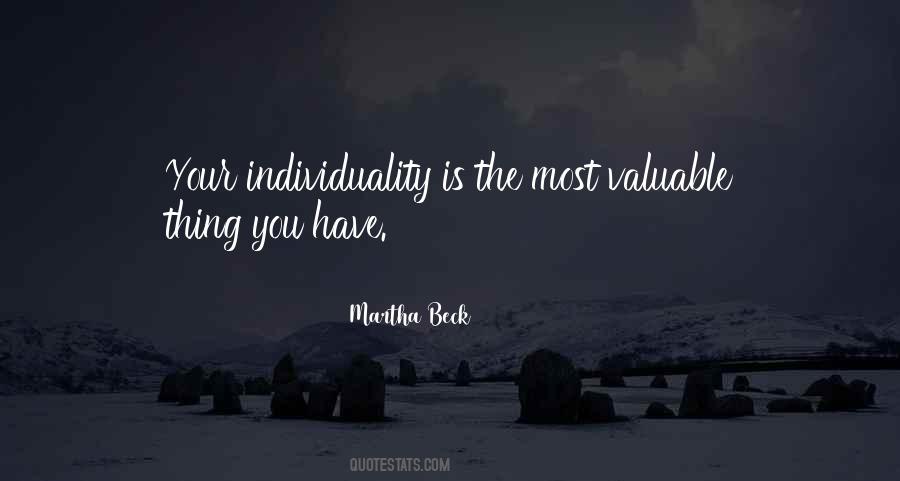 Quotes About Individuality #1200494
