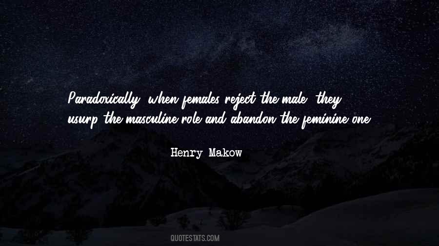 Quotes About Male And Female Roles #855869