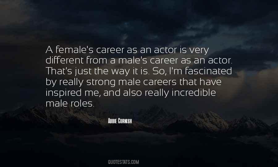 Quotes About Male And Female Roles #901493