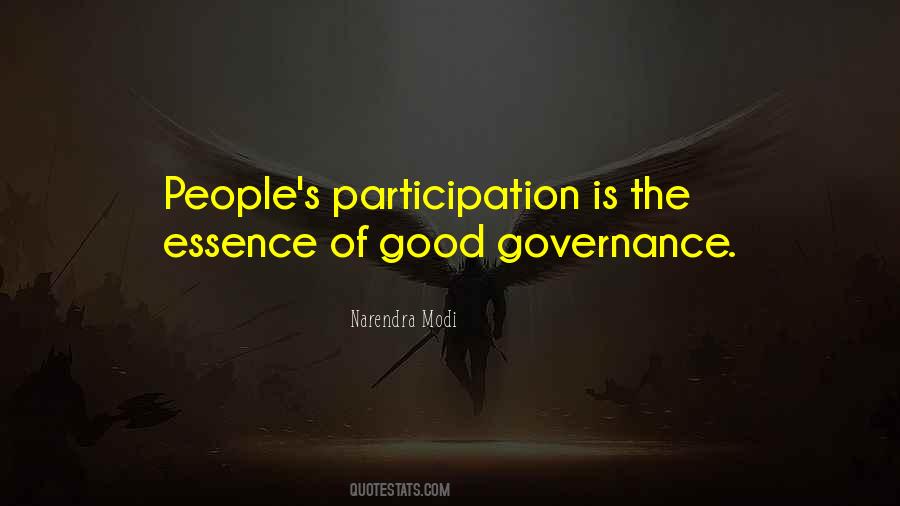 Quotes About Good Governance #1124967