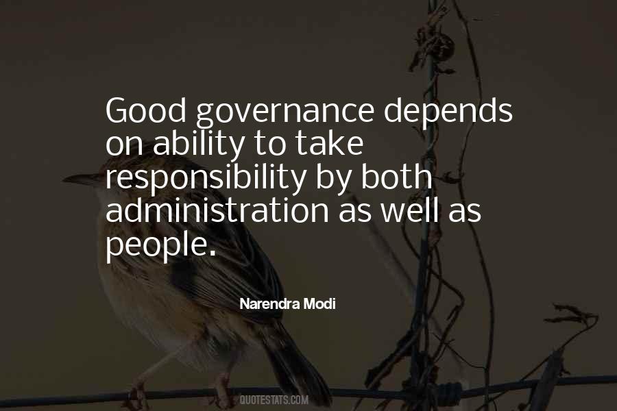Quotes About Good Governance #1206134