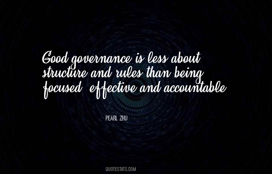 Quotes About Good Governance #1213148